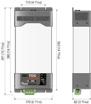 Punjač   SBC700 12V60A 3 izlaza