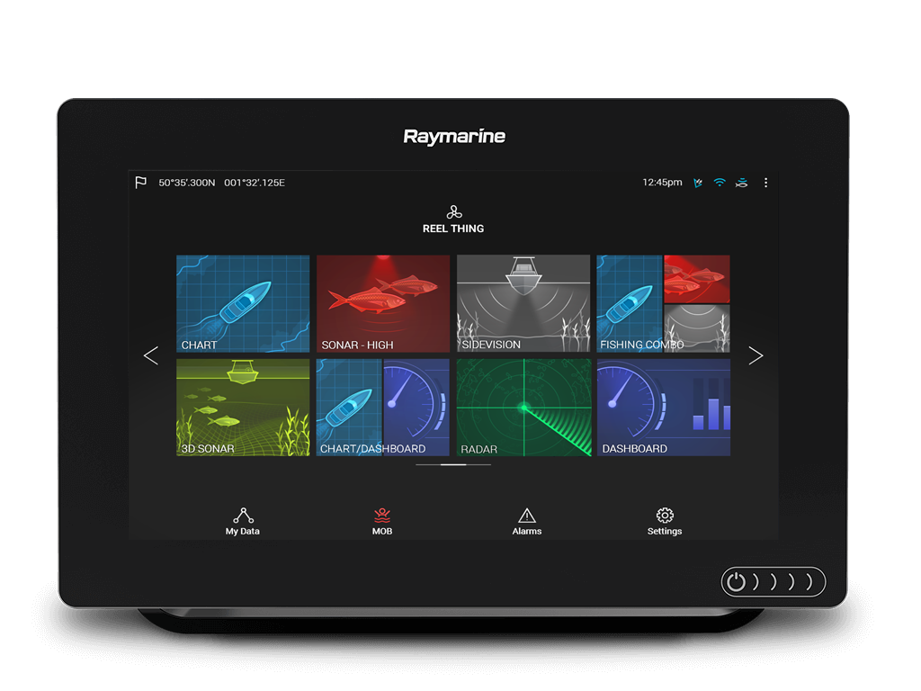 Axiom 9 raymarine ploter