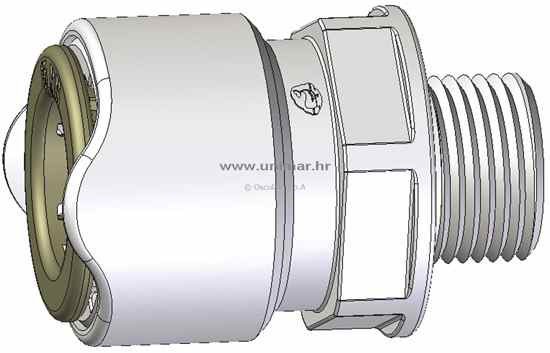 Adapter whale bsp m mesing 3/8"