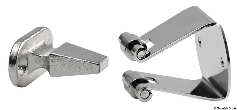 Držač vrata i poklopaca inox 34x20mm