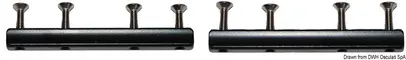Window coupler Lewmar low medium 1990307 (Pair)