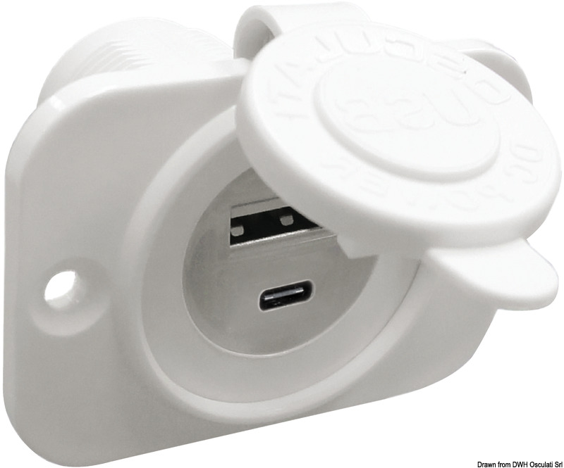 Utičnica USB bijela 1451615