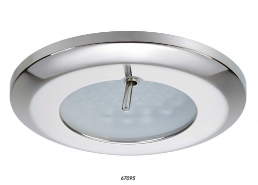 [2041] Chromed ceiling light with switch